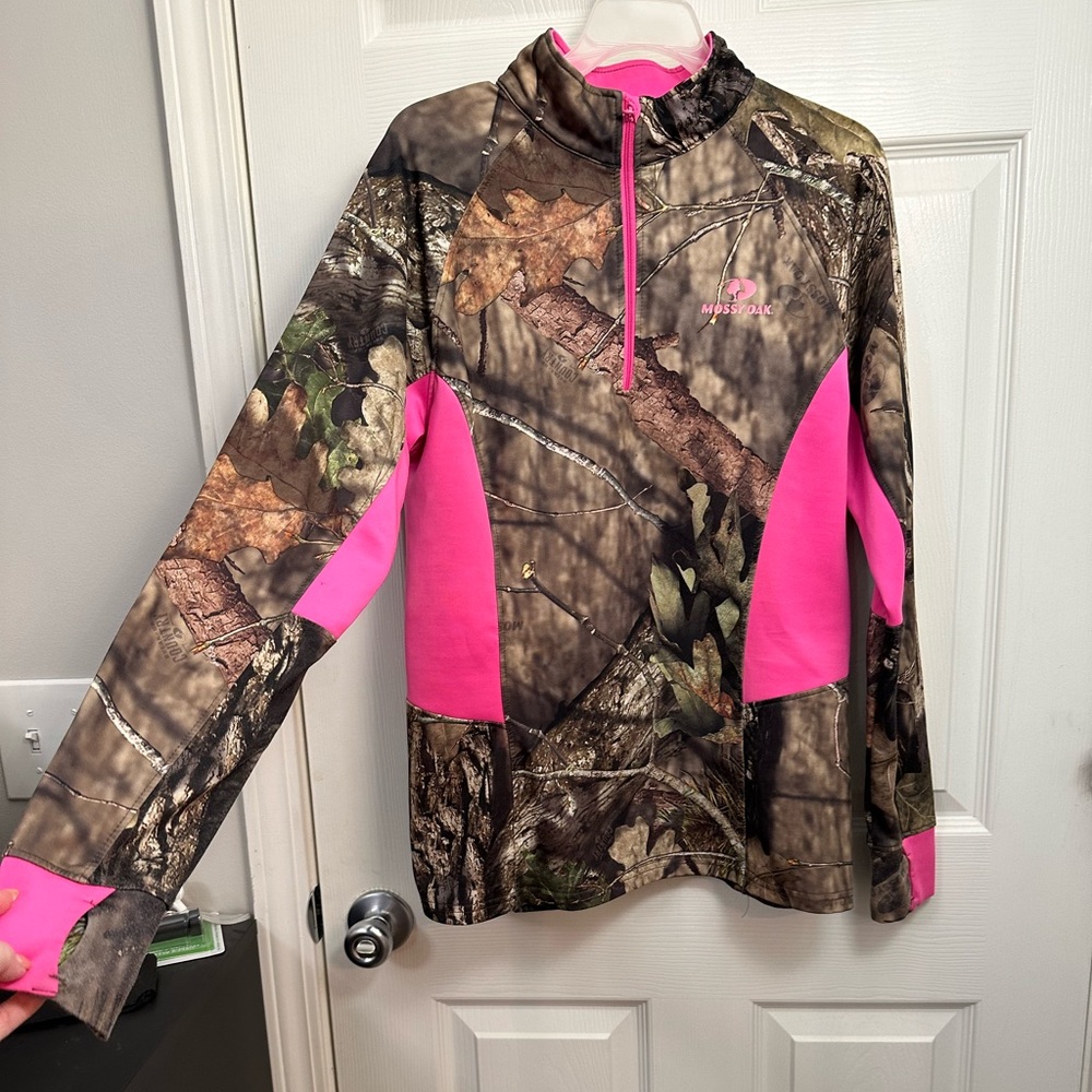 Mossy Oak Pull-over half Zip Sweater